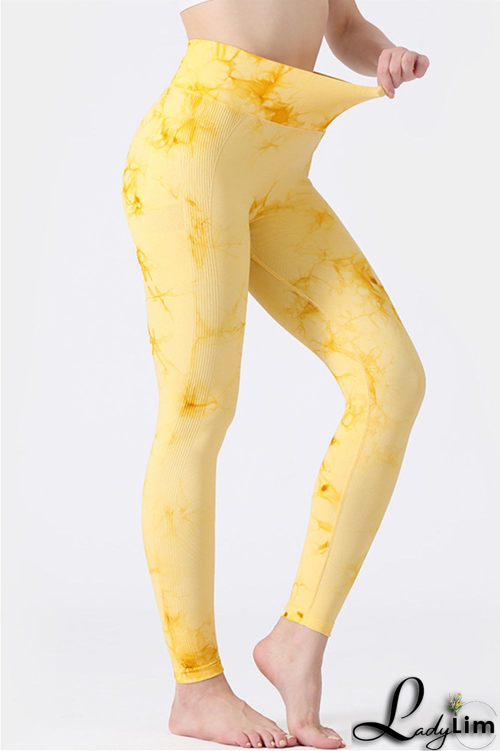 Black Casual Sportswear Print Basic Skinny High Waist Trousers