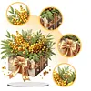 (US Local)Flower Double Sided Effect Table Top Diamond Painting Desktop Ornaments Kit (Christmas)
