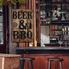 BEER & BBQ - Vintage Metal Signs - 20*30cm/30*40cm - Warning