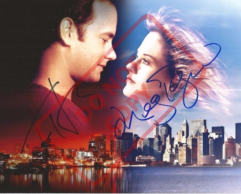 Tom Hanks Meg Ryan Sleepless in Seattle -1990s8.5x11 Autographed Signed Reprint Photo Poster painting