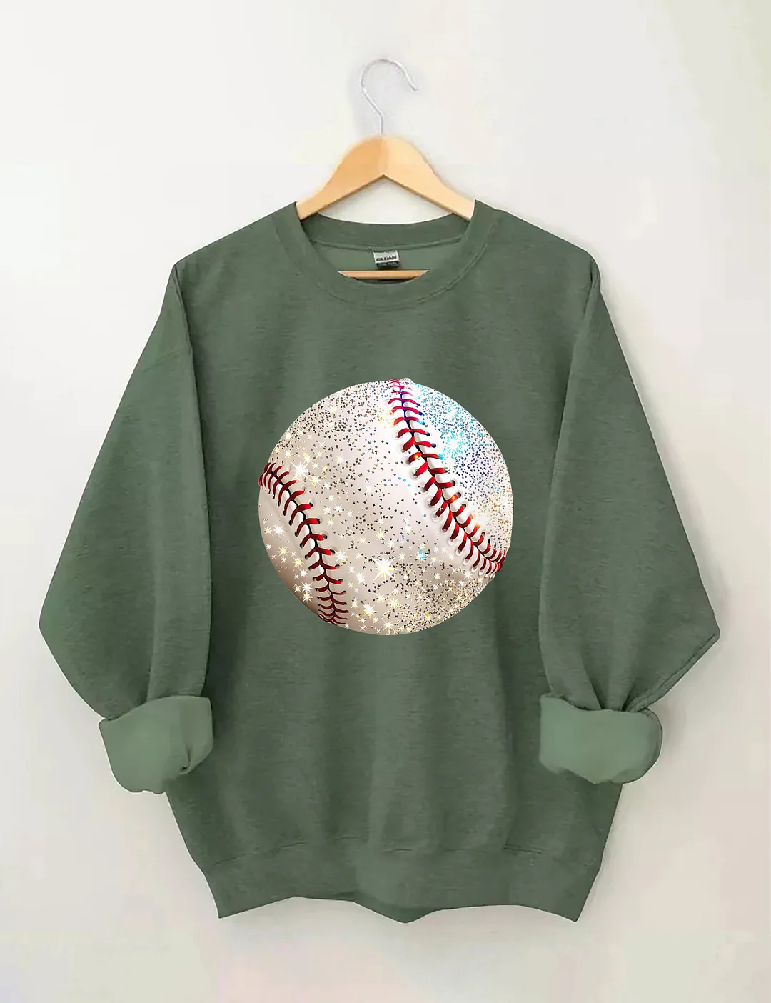 Glitter Baseball Game Day Sweatshirt