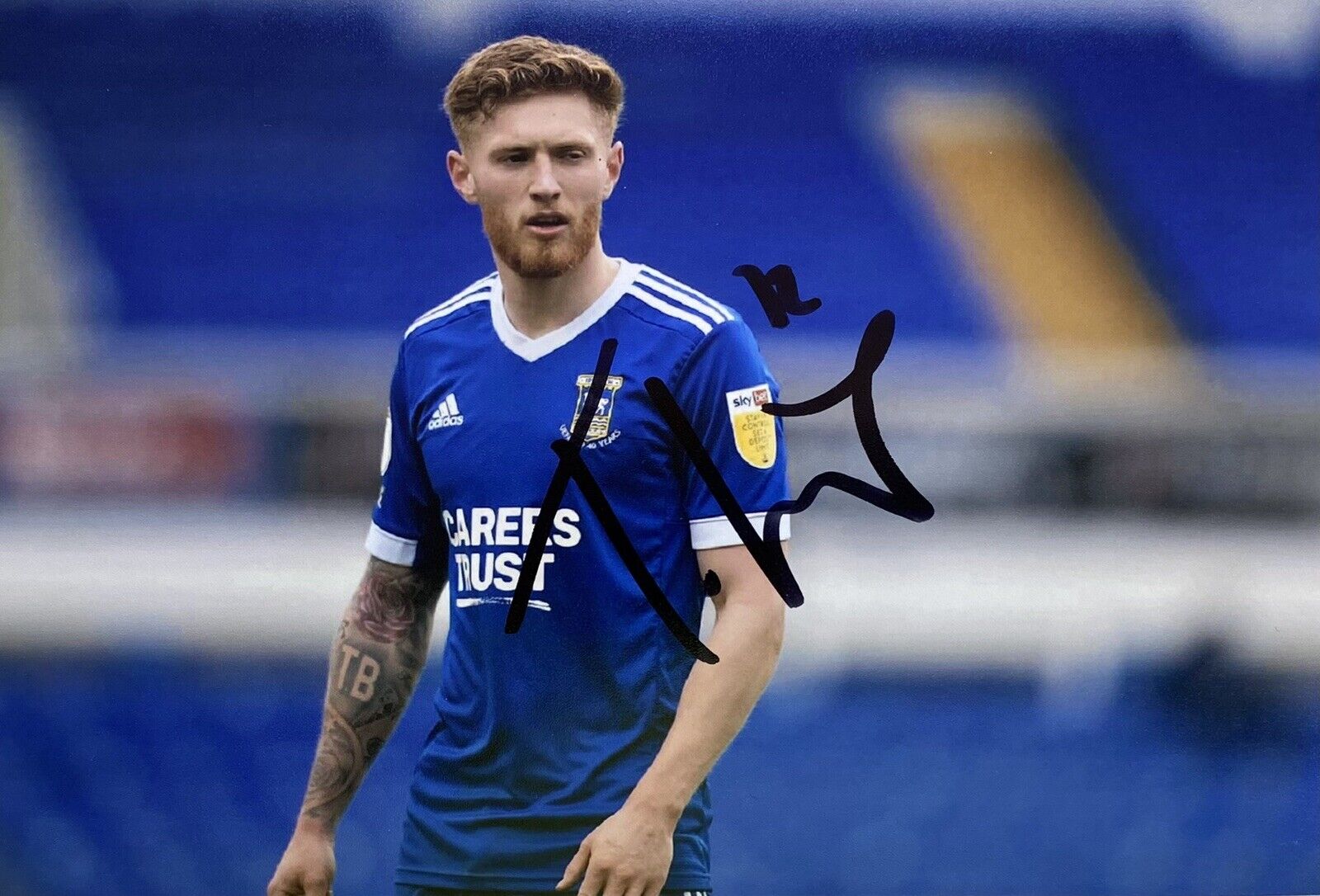 Teddy Bishop Genuine Hand Signed Ipswich Town 6X4 Photo Poster painting