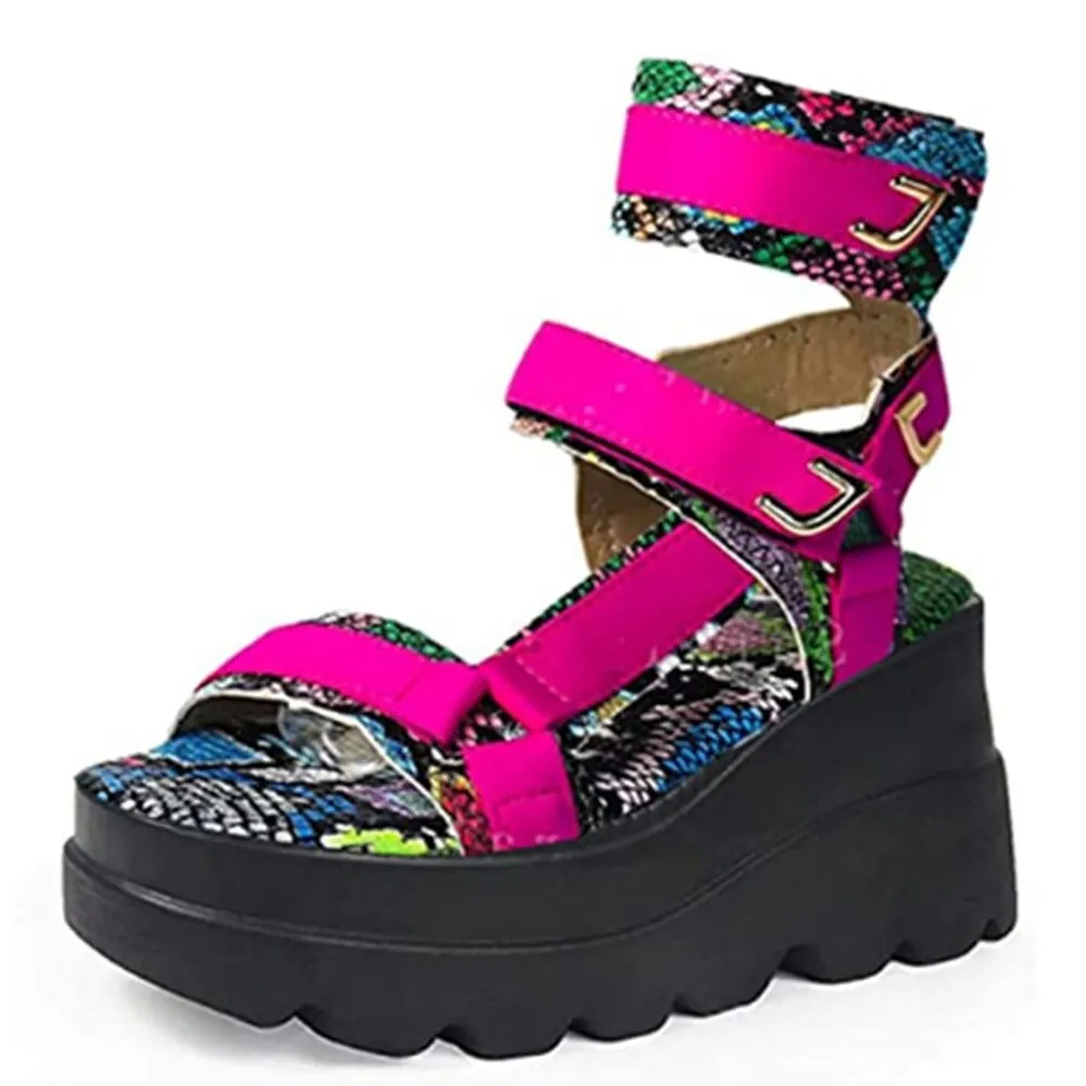 Brand New For Dropship Large Size 43 2021 On Sale In Stock Wedges High Heels Cool Summer Platform Sandals Women Casual Shoes