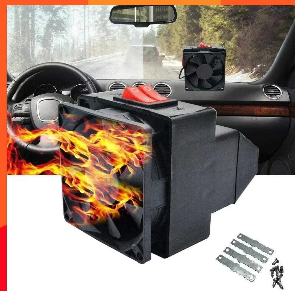 New 12V/24V 300W Car Heating Heater Hot Fan Driving Defroster Demister For Vehicle Portable Temperature Control Device