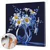 Framed Daffodil Vase-Paint by Numbers Acrylic Painting 35*35CM