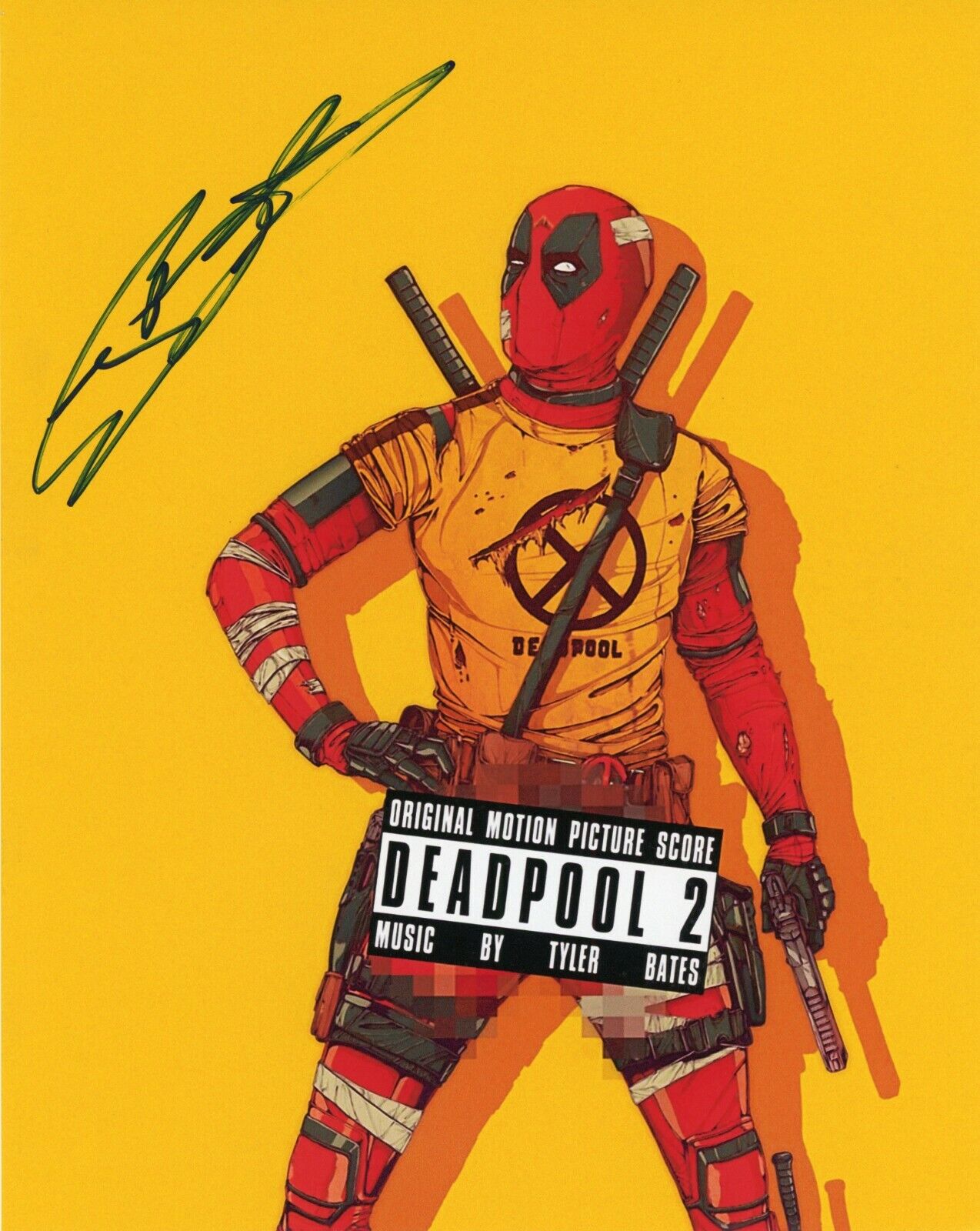 ~~ TYLER BATES (Composer)? Authentic Hand-Signed Deadpool 2