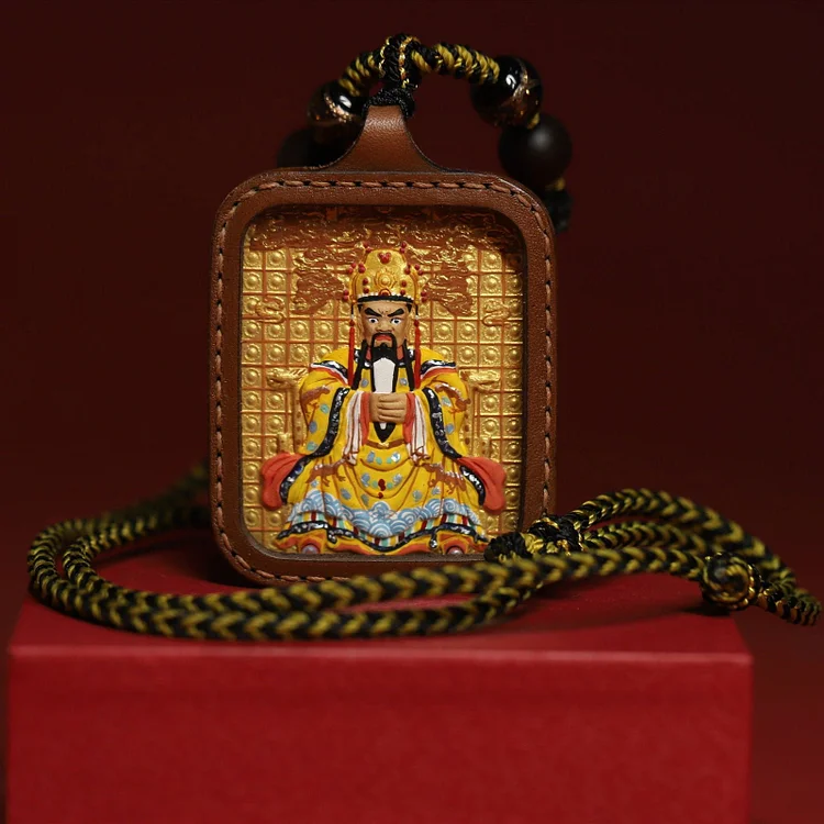 Thangka Buddha Hand-painted Auspicious Clouds Wealth and Protection Dragon WuYe Square Thangka
