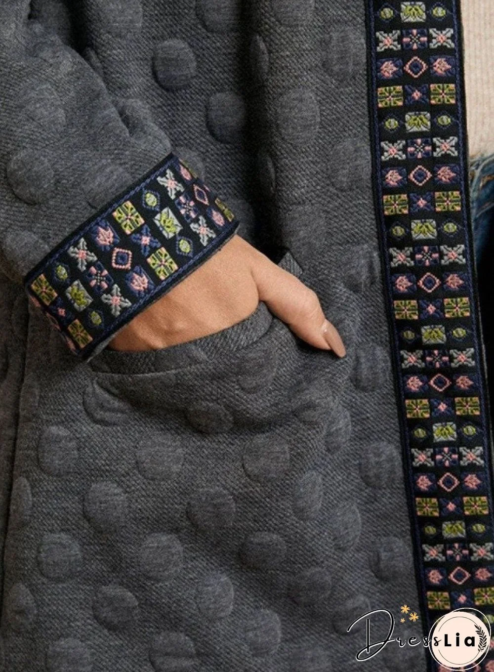 Lace Woven Loose Casual Cardigan Jacket