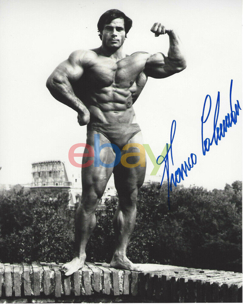 FRANCO COLUMBU BODYBUILDER SIGNED 8X10 Photo Poster painting MR. OLYMPIA reprint