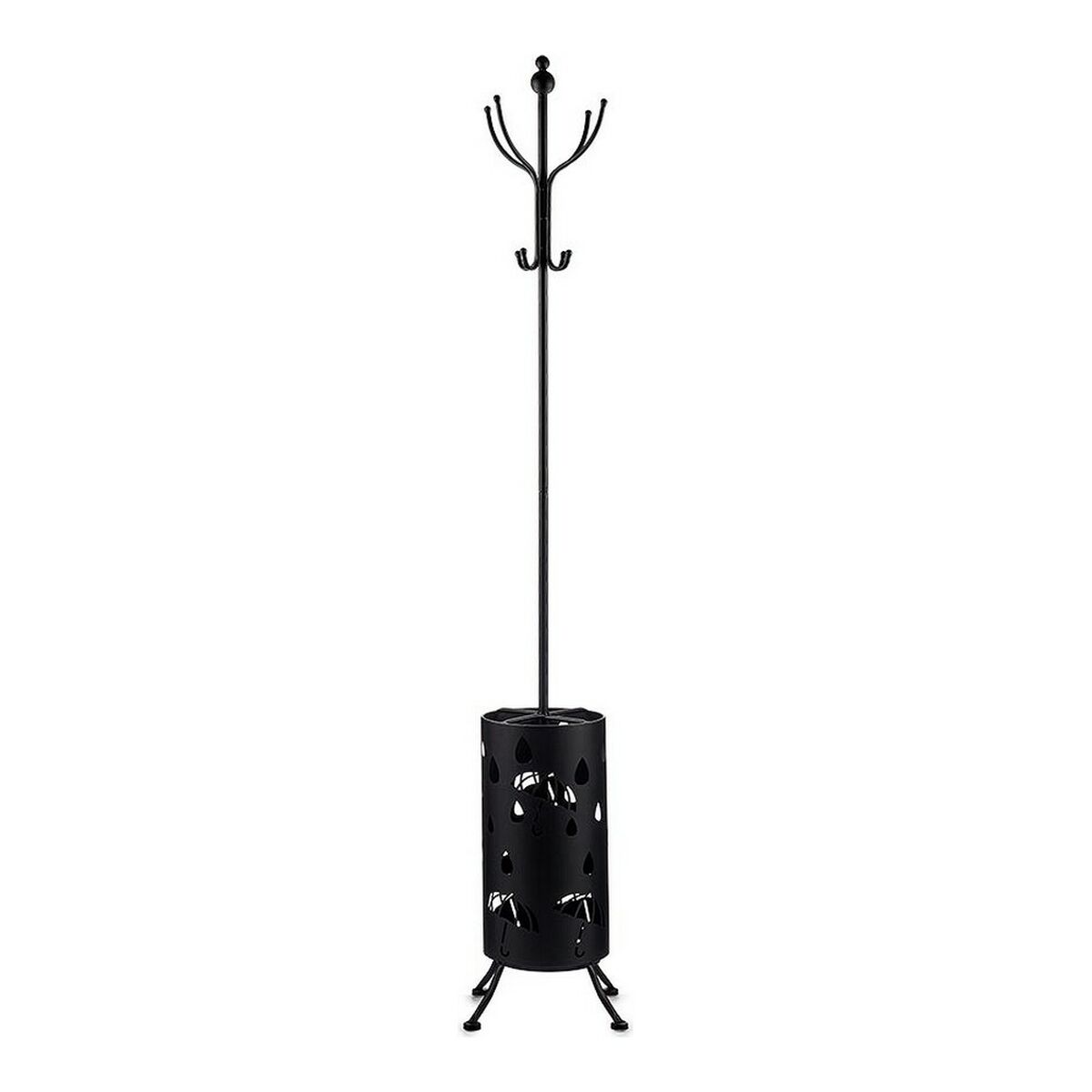 Coat rack Gift Decor Black Metal 44 x 185 x 44 cm Umbrella stand