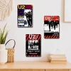 3PCS U2 - Ensemble de panneaux en m&eacute;tal(20*30cm/30*40cm) - Musique