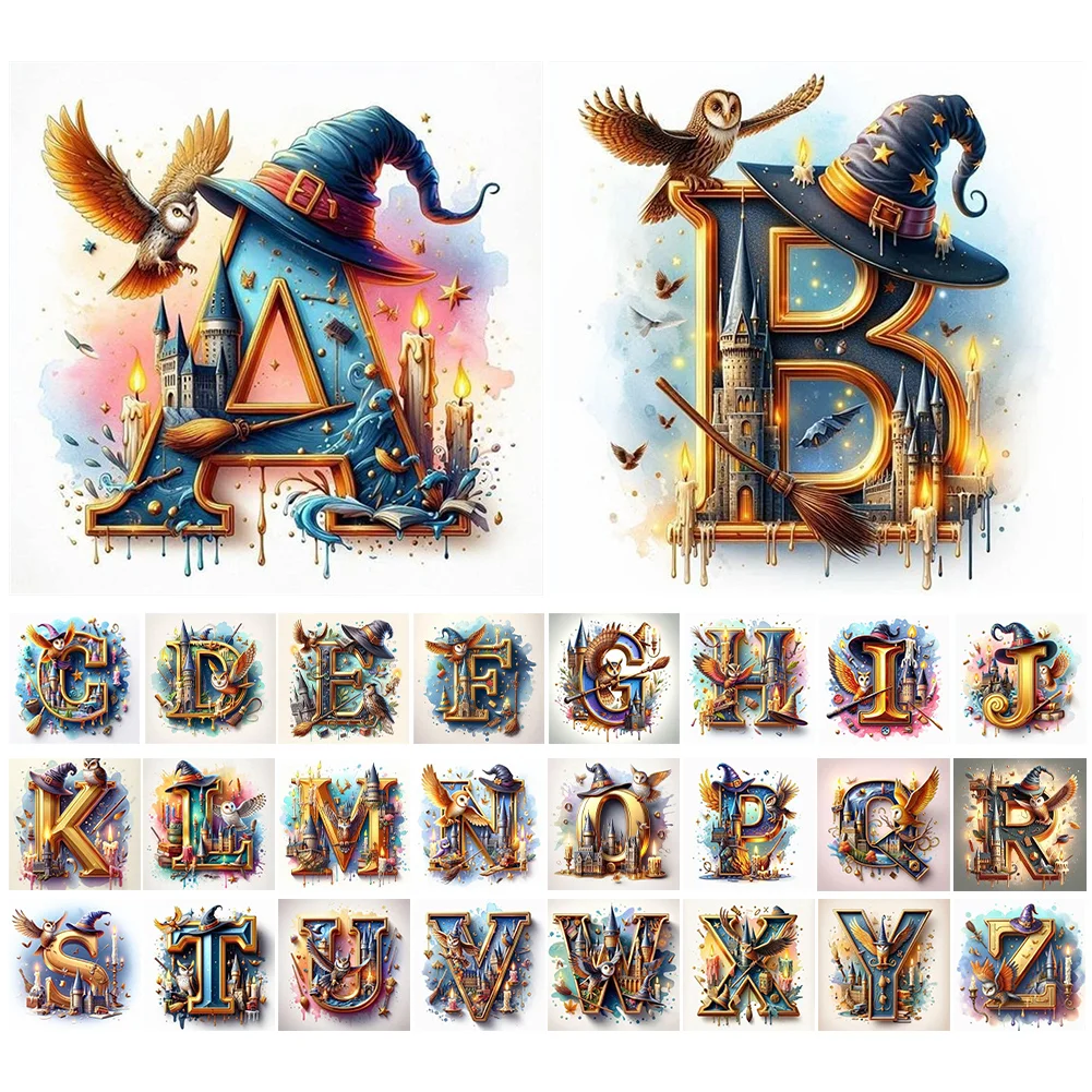 Diamond Painting - Full Square Drill - Harry Potter Letters(Canvas|35*35cm)