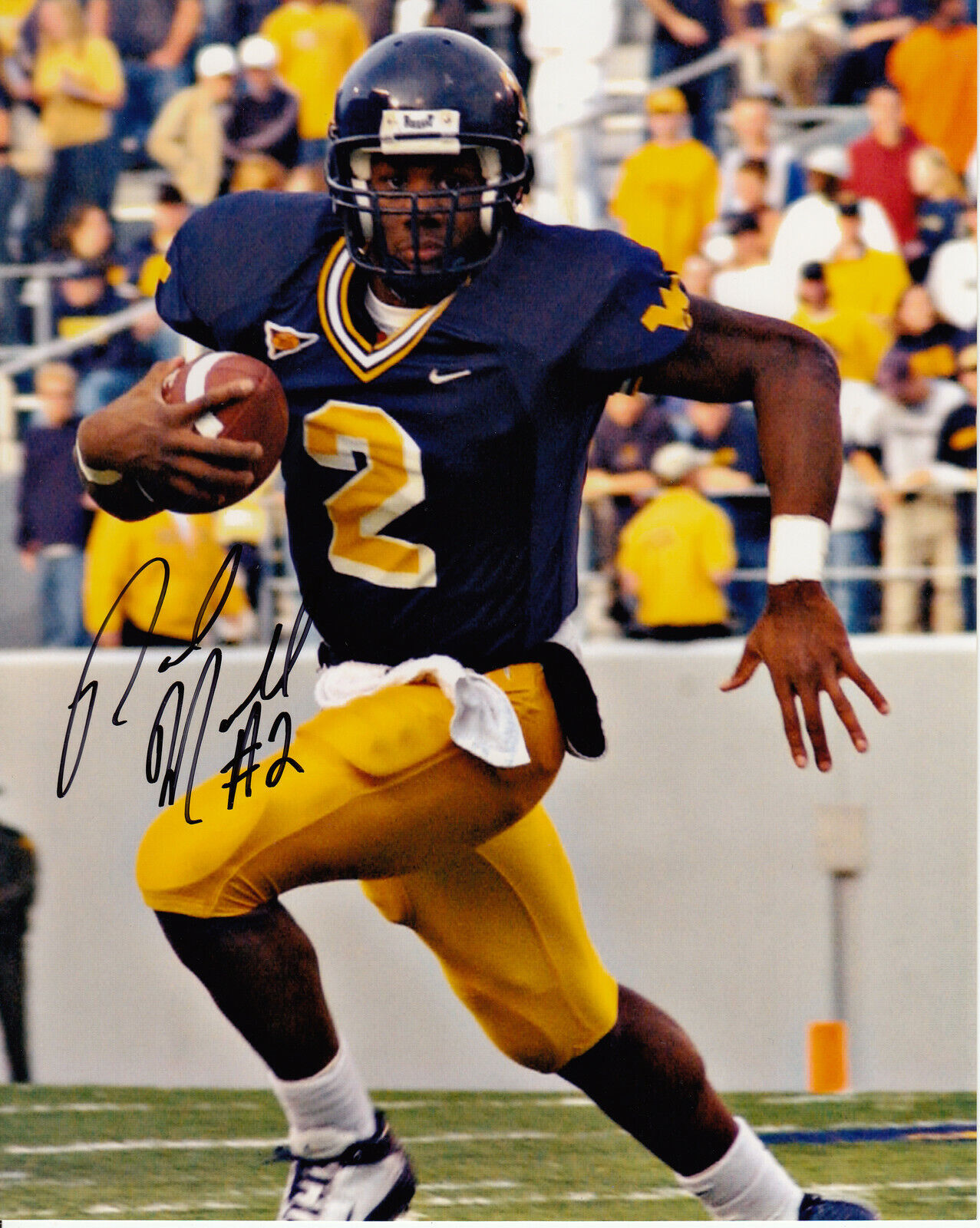 Rasheed Marshall #2 Signed Photo Poster painting 8x10 W/COA West Virginia 031719