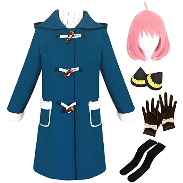 Anime Cosplay Costume Dress Suit Unifrom Outfit With Wig Halloween Party