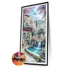 Paysage de cabine-perceuse ronde peinture au diamant-40 * 70cm (grande taille)