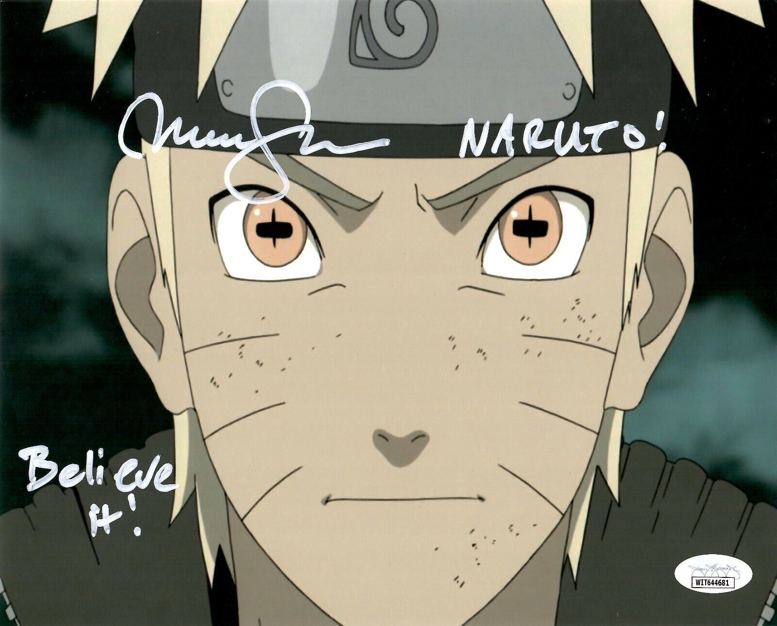 Maile Flanagan Naruto autographed inscribed 8x10 Photo Poster painting JSA COA Naruto Sasuke