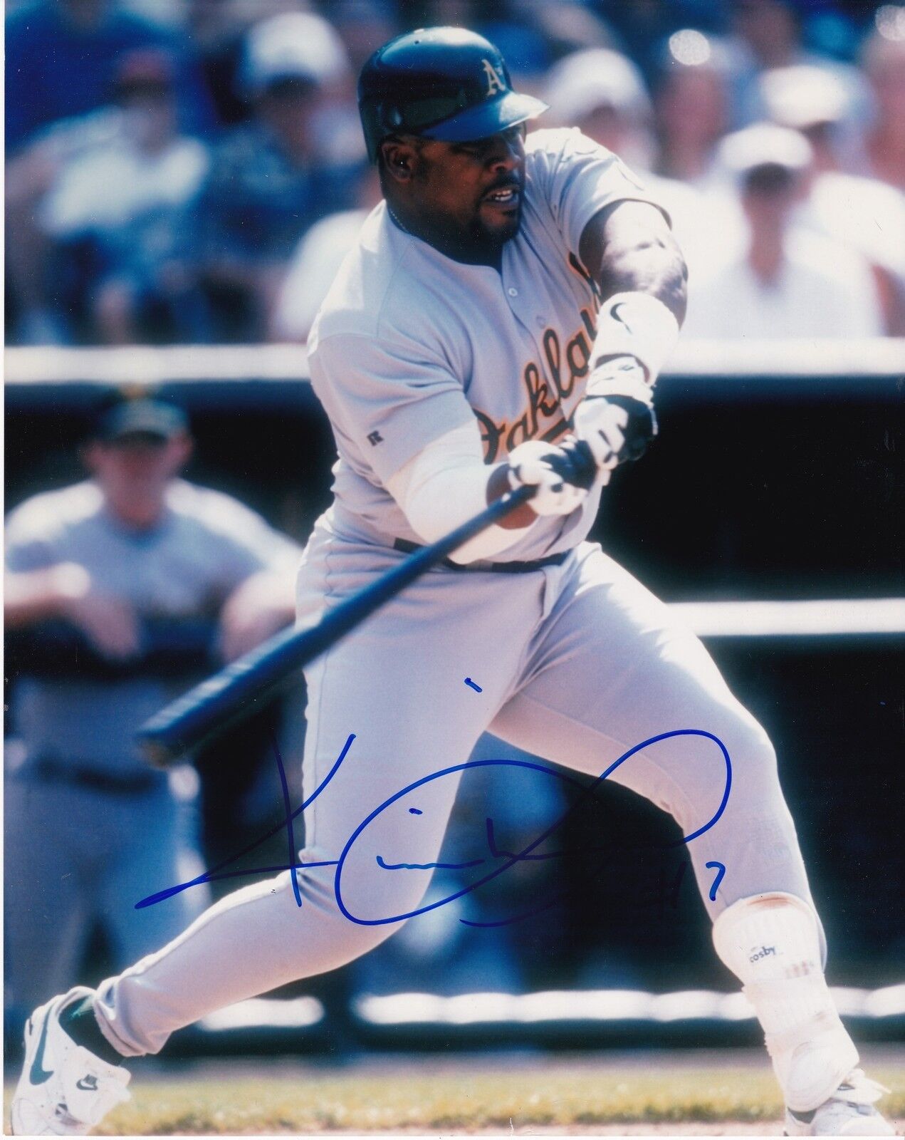 KEVIN MITCHELL OAKLAND A'S ACTION SIGNED 8x10