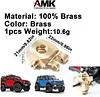 AMK 1/18 RC Brass Front Axle Part 4-in-1 TRX-4M Counterweight Set