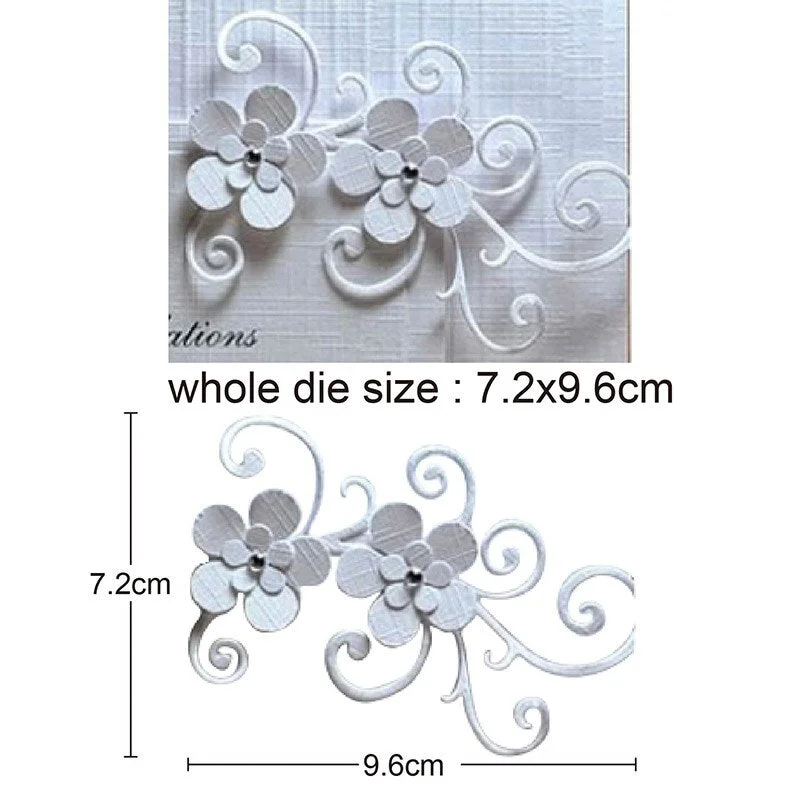 Christmas Flowers Metal Cutting Dies Stencils for Diy Scrapbooking dies Decor Cards Photo Embossing Die Cut Craft Dies New 2020