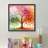 Four Seasons Tree-11CT Stamped Cross Stitch 45*45cm/17.72*17.72in
