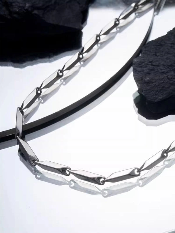 Hip-Hop Retro Solid Color Men’S Necklace