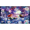 (Big Size) Mermaid Princess Ariel - 11CT Stamped Cross Stitch 80*50cm/31.5*19.69in tapestrymarket