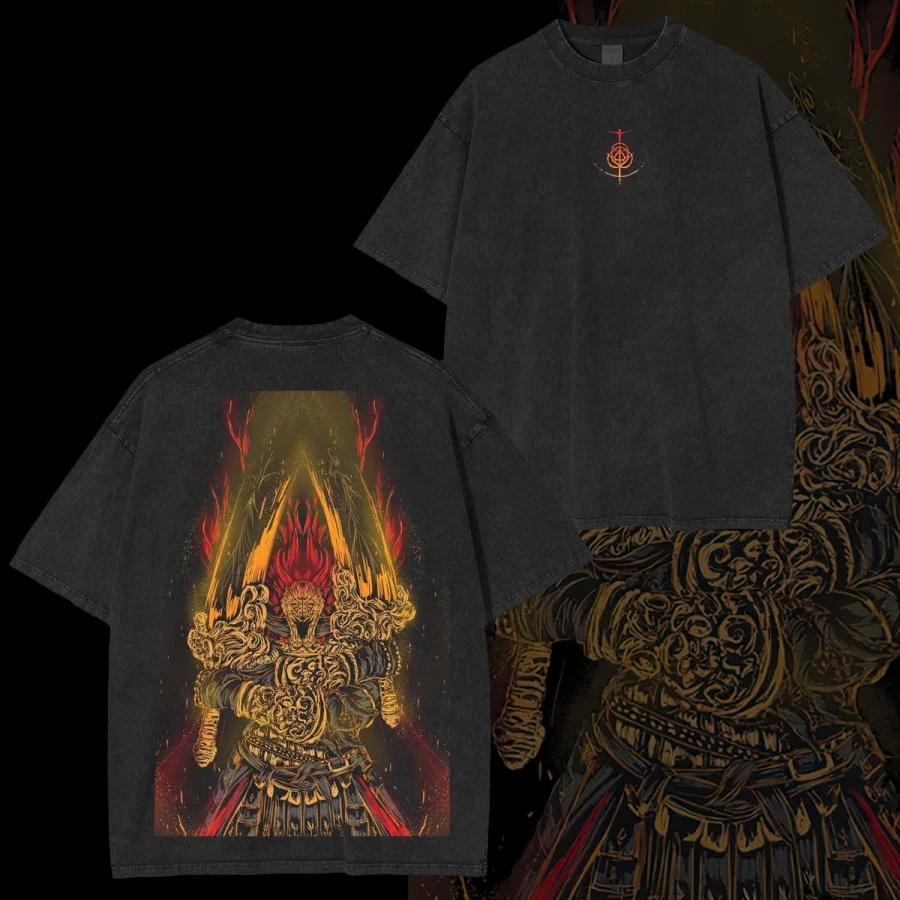 Radahn Elden Ring Printed Unisex Washed T-Shirt