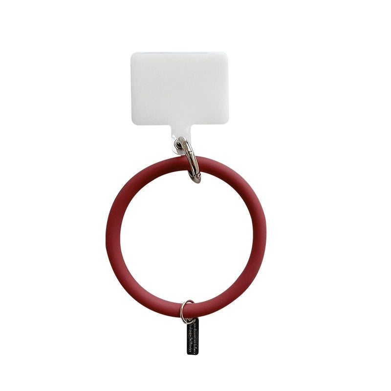 Round Solid Color Injection Molding/Injection Minimalist Bracelet Phone Accessories