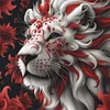 Lion-11CT Stamped Cross Stitch 40*40cm