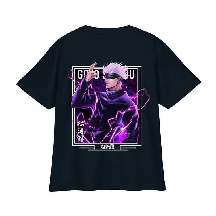 "Satoru Gojo X Purple Lightning - JJK" Oversize T-Shirt
