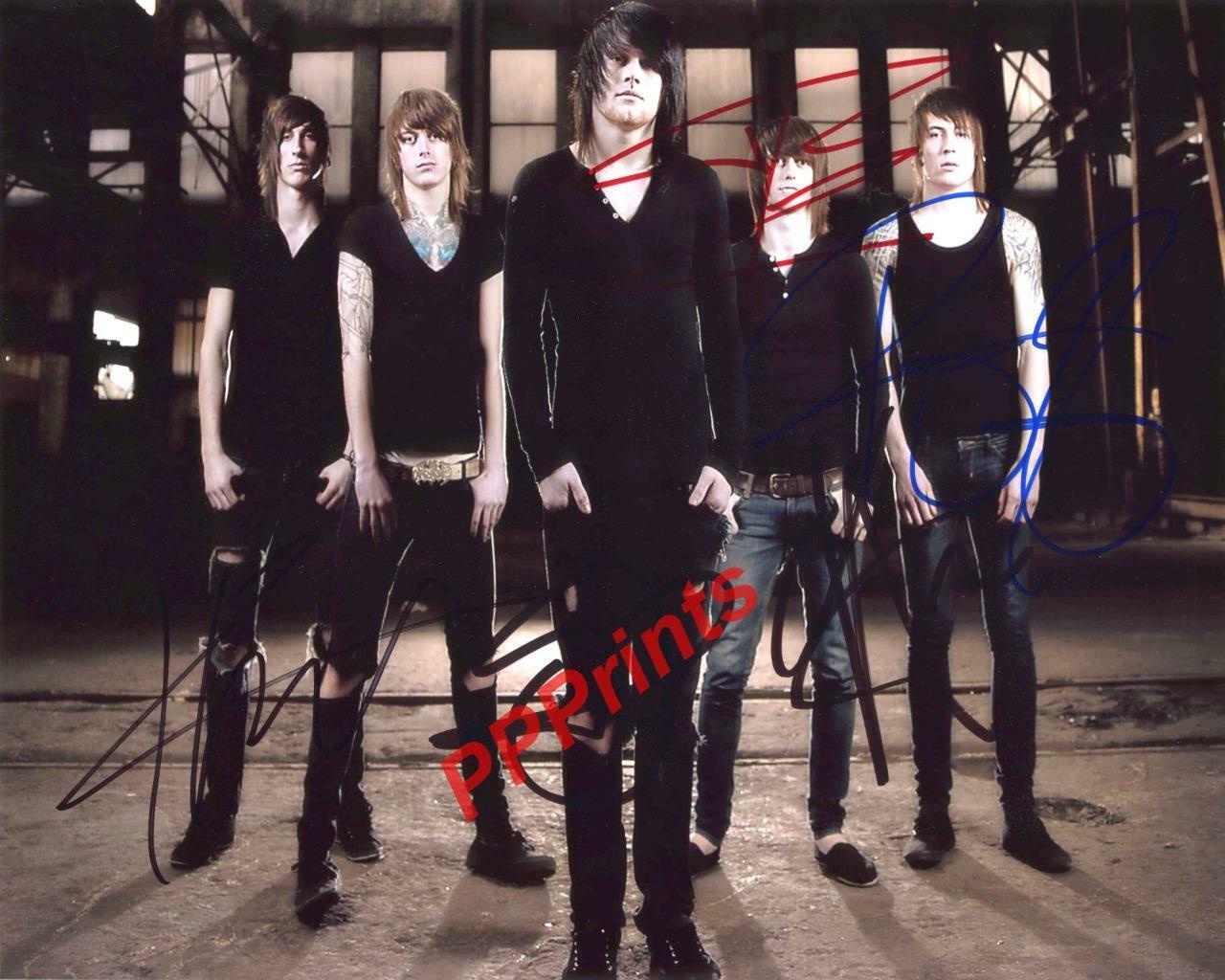 ASKING ALEXANDRIA Ben Bruce Danny AUTOGRAPHED 10X8 SIGNED REPRO Photo Poster painting PRINT