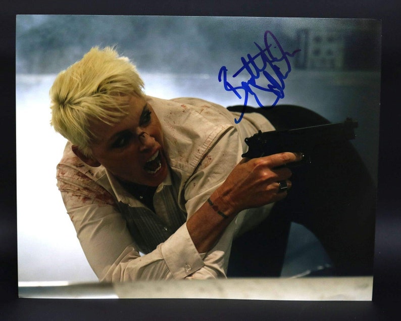 Brigitte Nielsen Signed Autographed 'Mercenaries' Glossy 11x14 Photo Poster painting - COA Matching Holograms