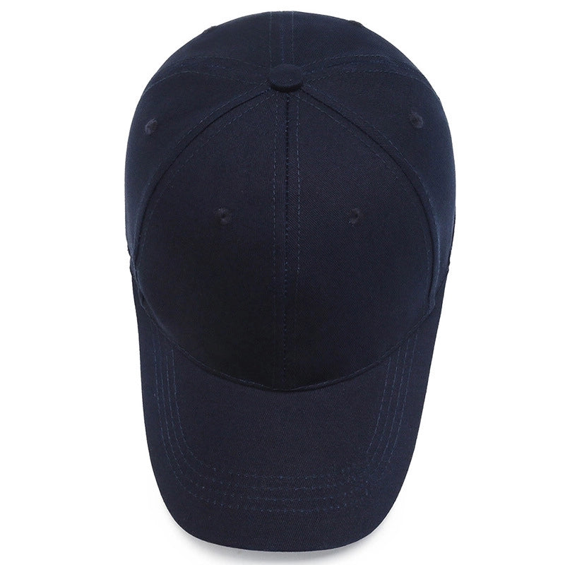 Advertising Hat Travel Agency Baseball Cap Volunteer Cap Pure Cotton Glossy Cap Men’s And Women’s Printed Logo Military Training Cap Peaked Cap