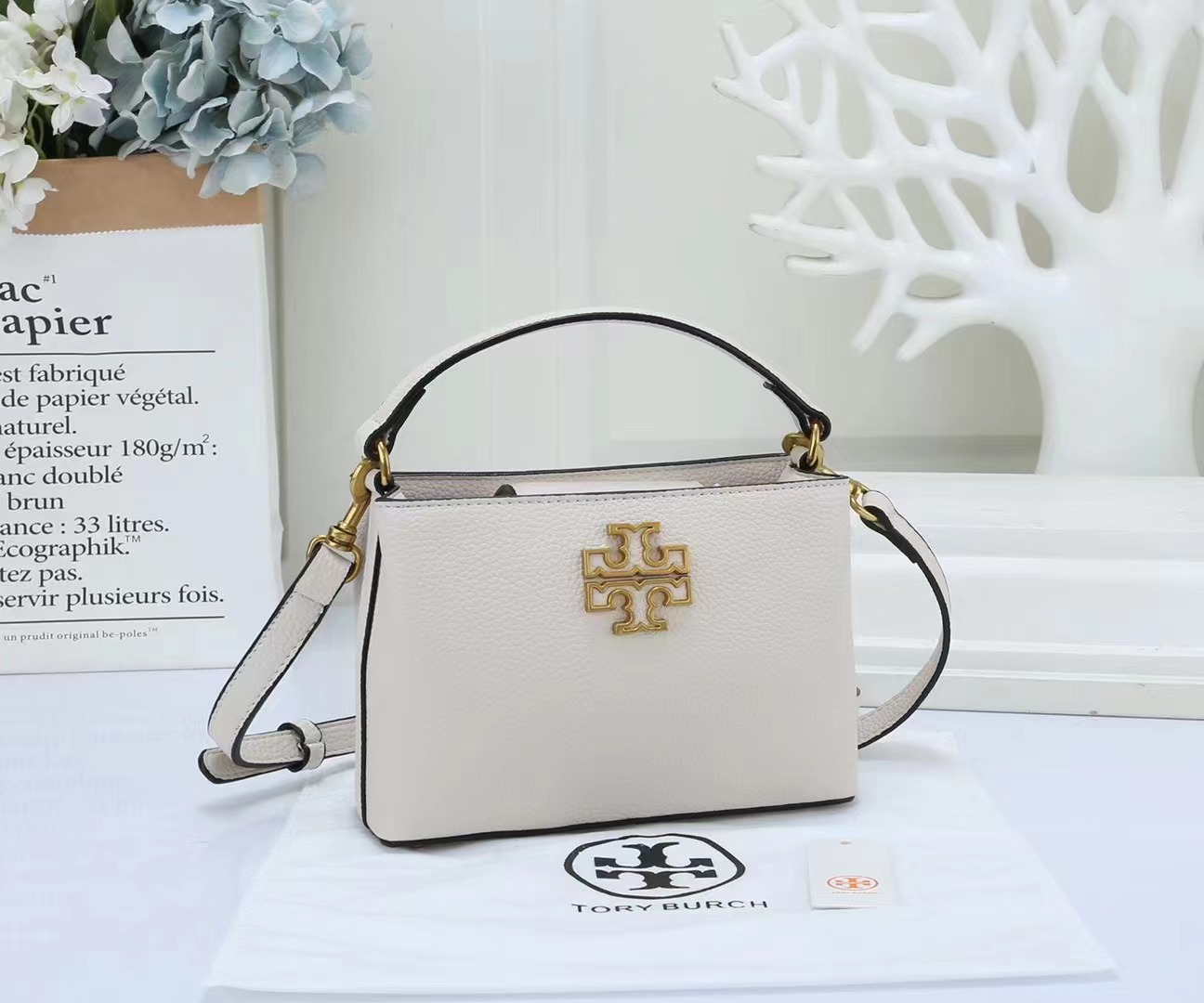 🔥New arrivals with huge discounts 2024💥 new Tory Burch small LOGO shoulder bag👜