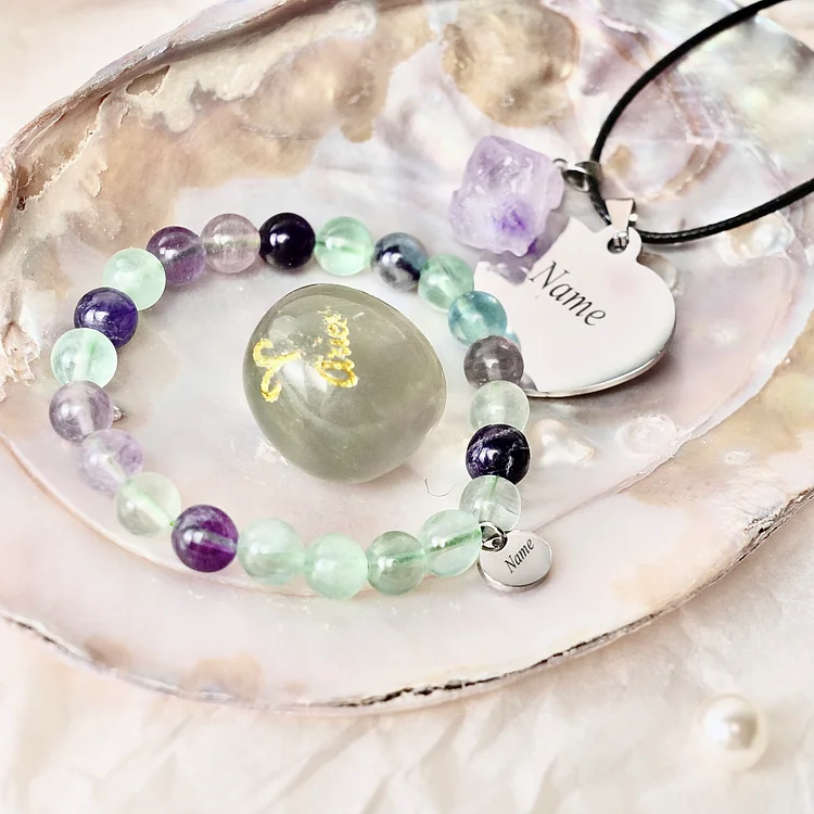 【Bracelet & Tumble & Necklace】Zodiac Customised Engraved Gift Set