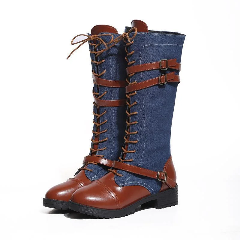 Round Toe Fashion Knee-High Boots | IFYHOME