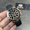 Rolex Cosmograph Daytona Yellow Gold Oysterflex Diamond Black Dial Replica