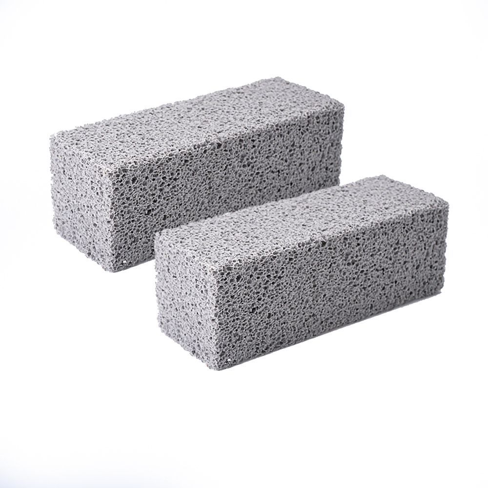 Likron Watches Premium Pumice Grill Cleaning Stone Heavy-Duty Scrubber for BBQ Racks Outdoor Grills 2-Pack Bundle