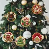 Christmas Acrylic Diamond Painting Ornament Kit 6Pcs for Adults