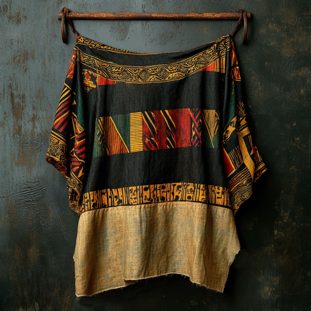 Women's Tribal Geometric Black Pride Juneteenth Art Print  T-shirt
