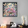 Flowers Butterfly - Diamond Painting - Partial Special Shaped Drill(Canvas|30*30cm)