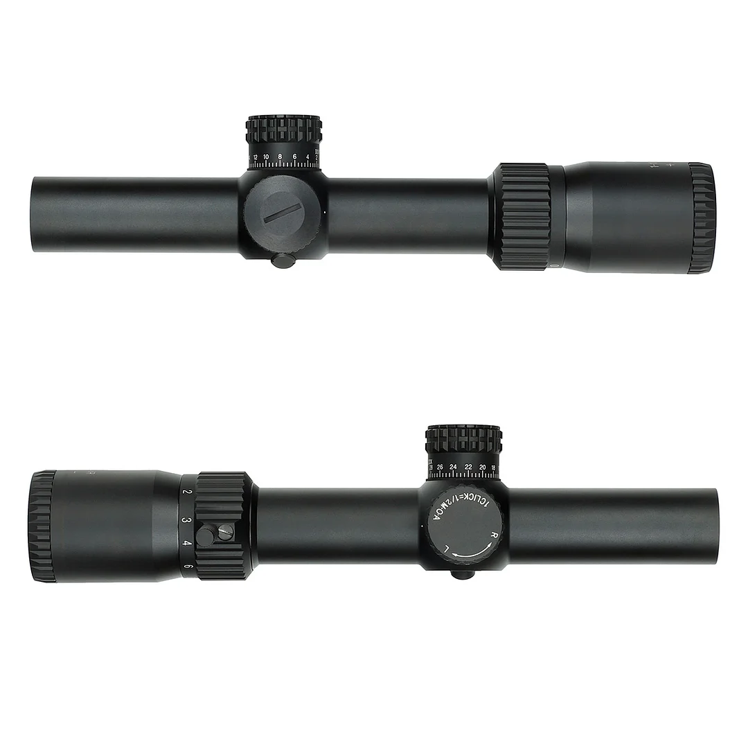 ohhunt® 1-10X24 IR 30MM SFP Red Illuminator Glass Etched Reticle LPVO Tactical Scope