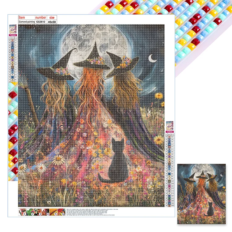 Witch - Full Square - Diamond Painting(45*55cm)