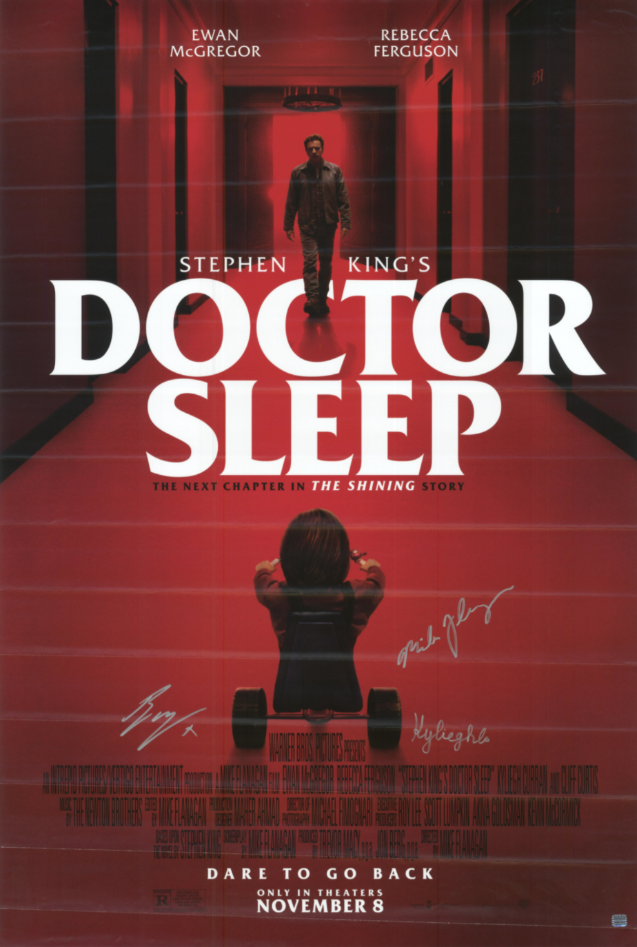 Doctor Sleep cast signed autographed poster! Ewan McGregor! AMCo! 10751