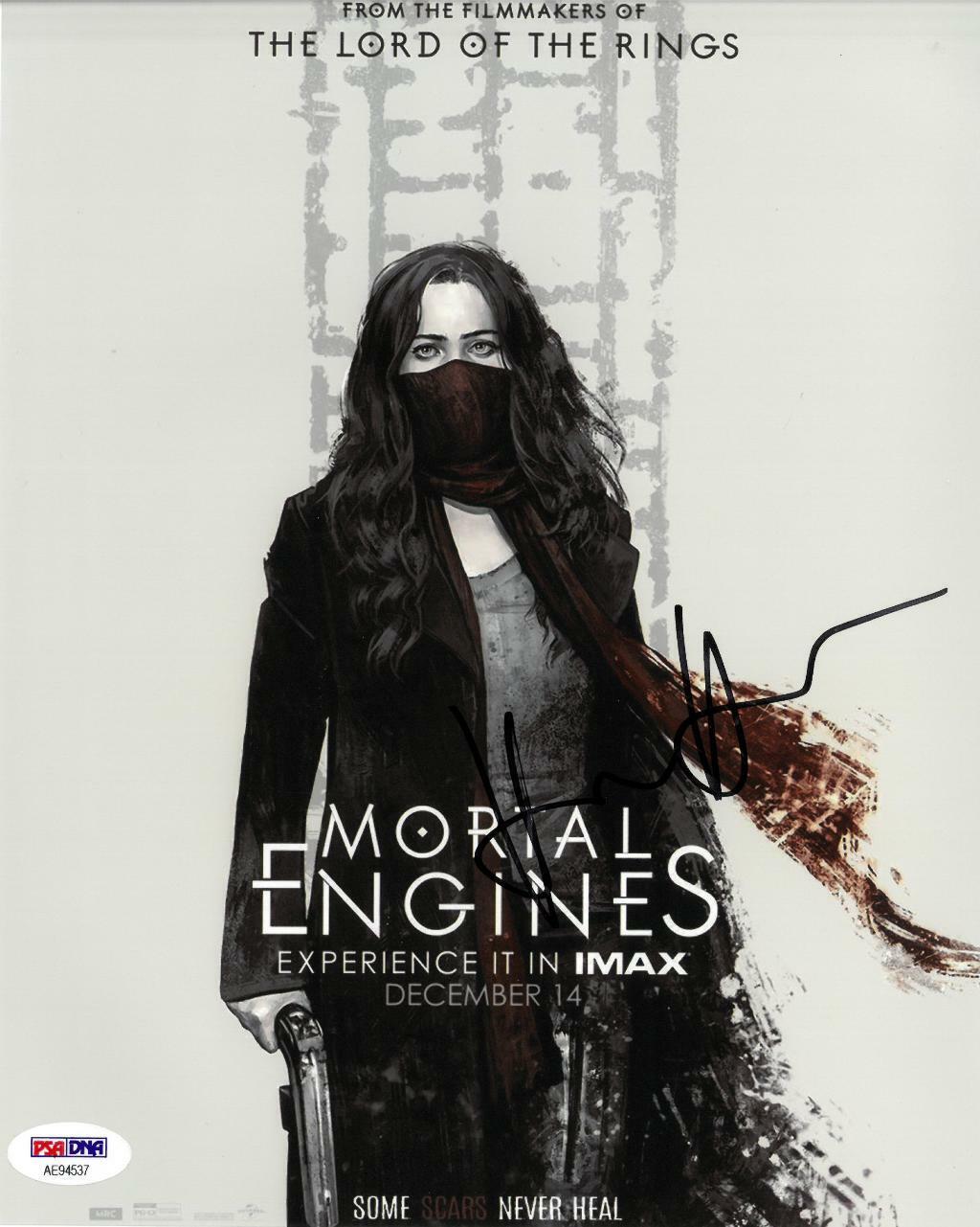 Hera Hilmar Signed Mortal Engines Autographed 8x10 Photo Poster painting PSA/DNA #AE94537