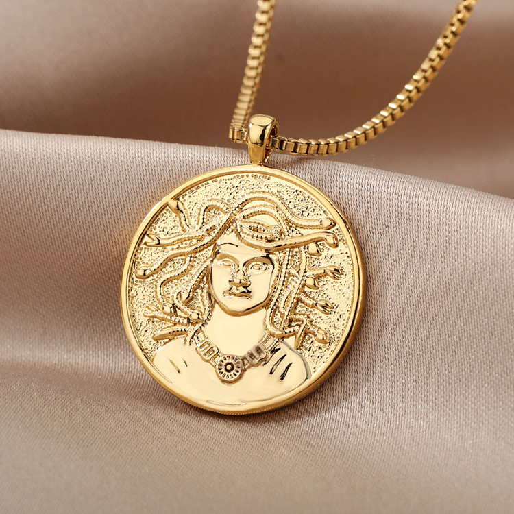 Goddess Hecate Necklace Medusa Olympians Gods Pendant Necklace