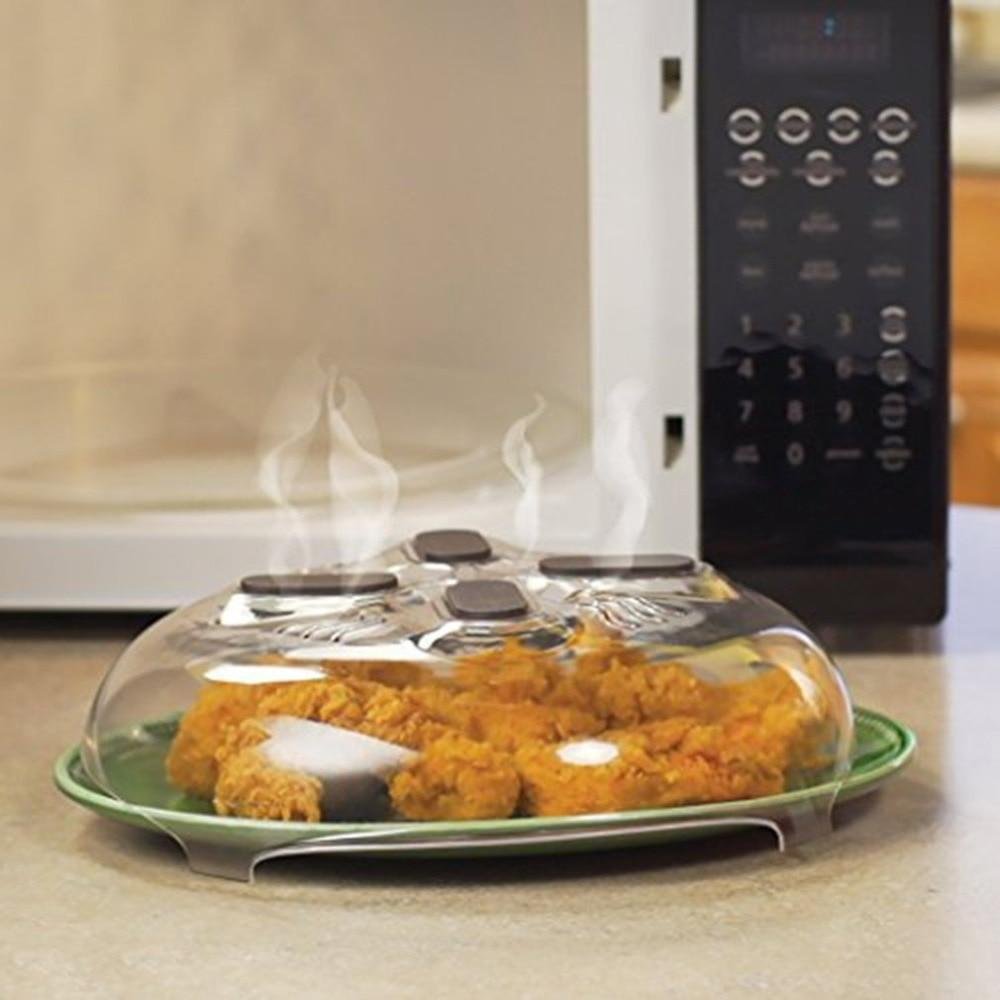Transparent Reusable Heat Resistant Microwave Splatter Cover With Steam Vents