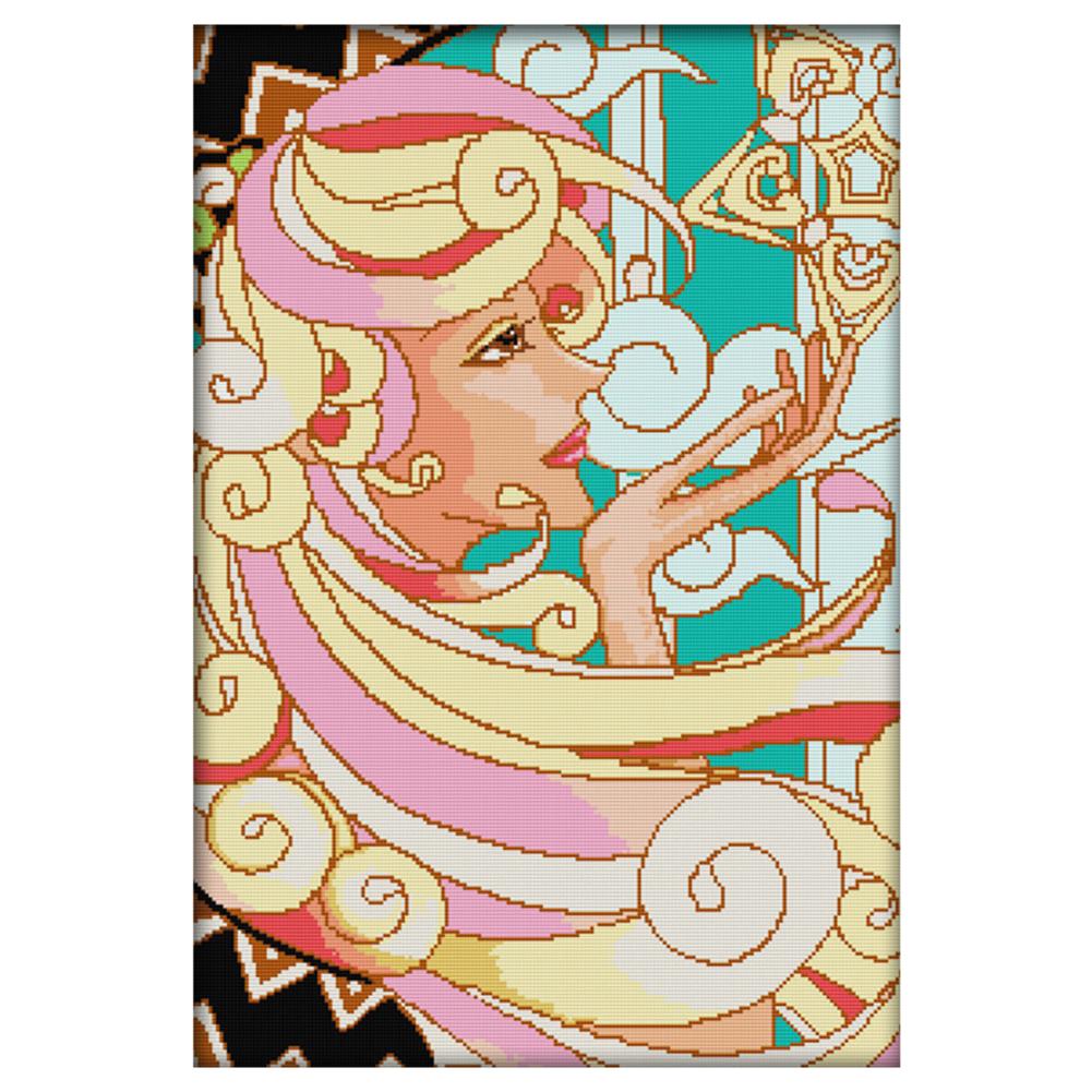 

Temptation - 14CT Stamped Cross Stitch - 44*60CM, 501 Original