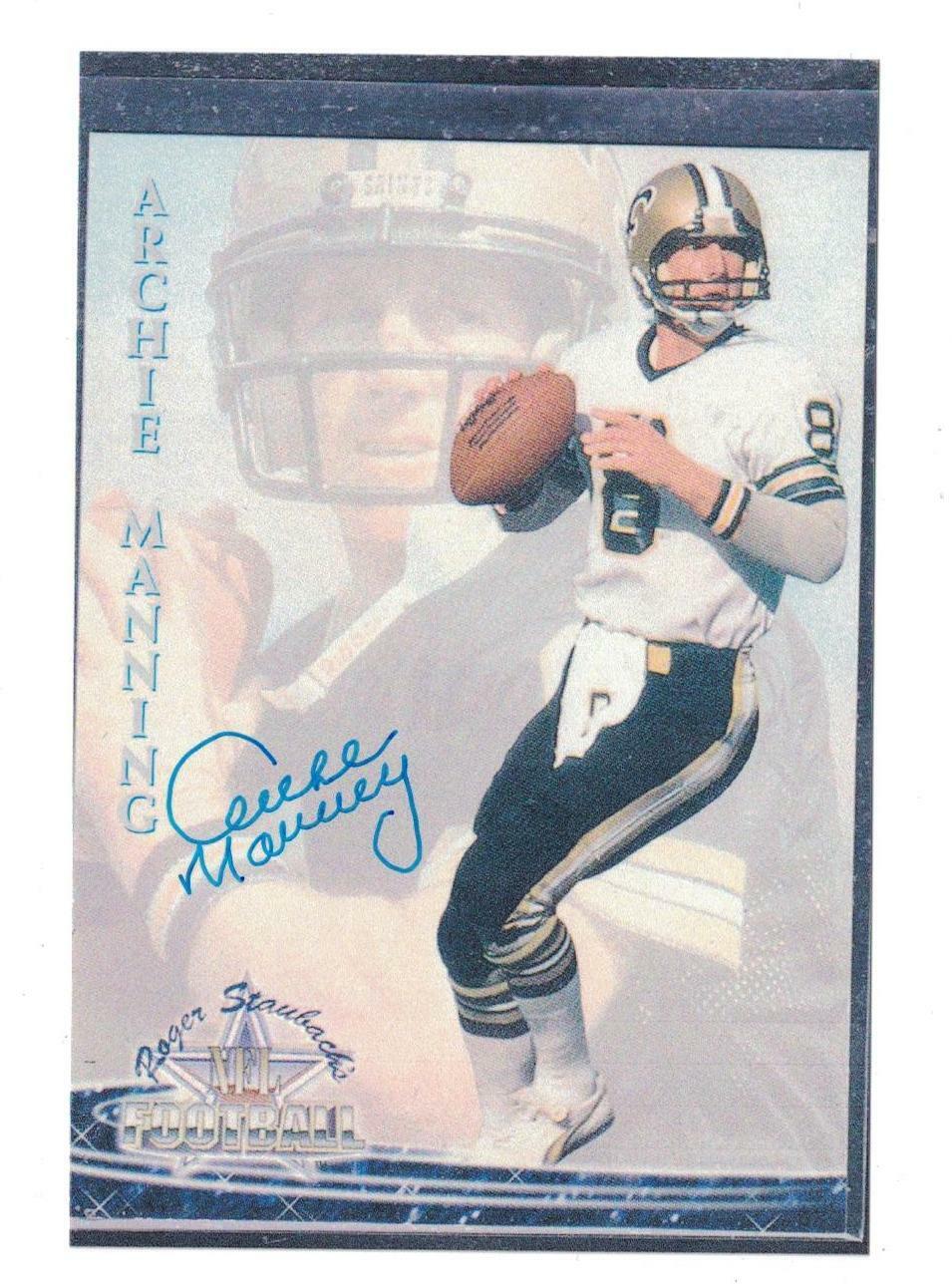 Archie Manning Signed Autographed 4x6 Photo Poster painting New Orleans Saints