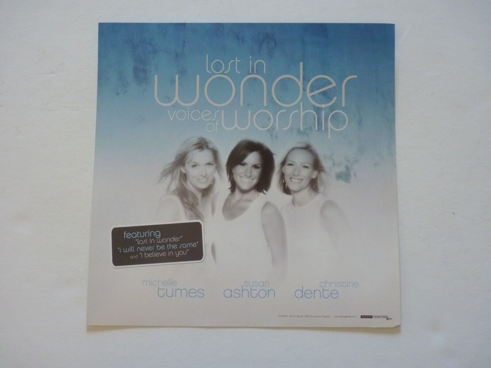 Lost in Wonder Voices of Worship LP Record Photo Poster painting Flat 12X12 Poster